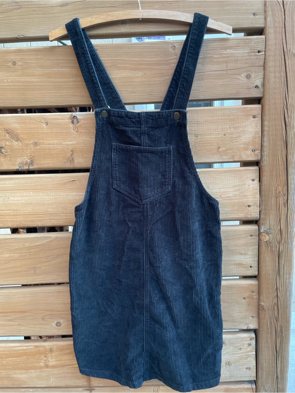 Ardene Black Corduroy Pinafore Romper size small - Picture 2 of 9